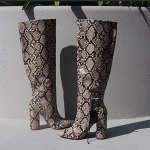 Zara Snake Skin Boots